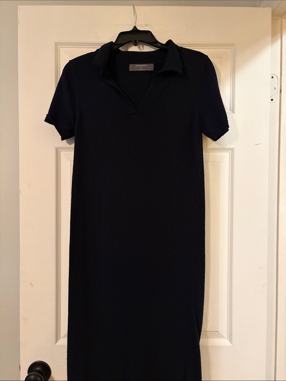 Classic Navy Polo Knit Dress - Women's